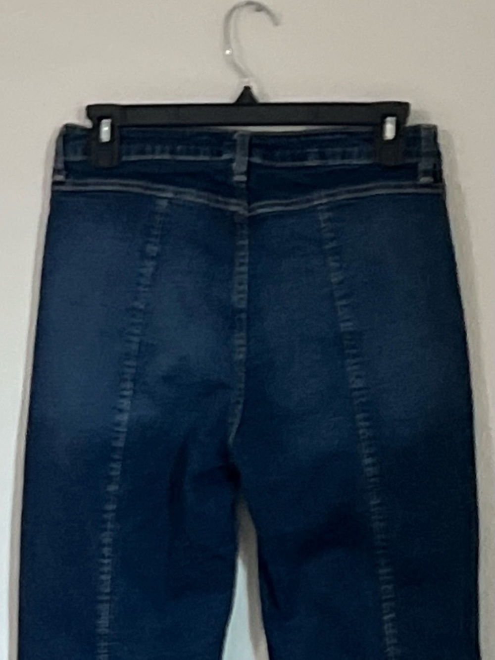 Forever 21 Dark Blue Flared Seam-Panel‎ Jeans, Size 28 - Picture 7 of 8